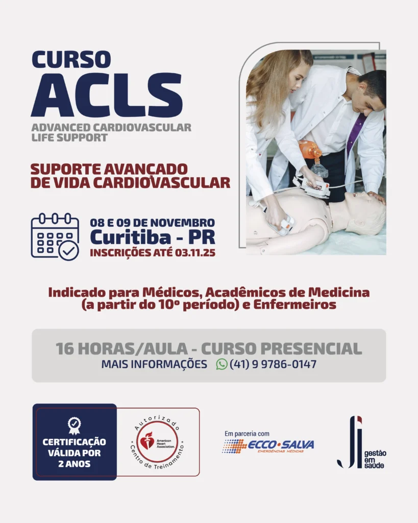 Curso ACLS - Suporte Avançado de Vida Cardio